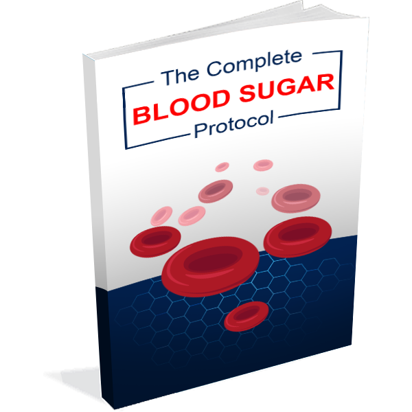 A 3D digital mockup of the complete blood sugar protocol and rapid weight loss guide offered as a free bonus with any purchase order.